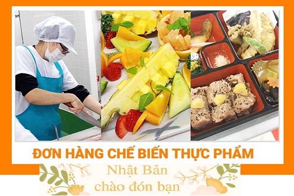 THÔNG BÁO ĐƠN HÀNG THỰC TẬP SINH NHẬT BẢN - CHẾ BIẾN THỰC PHẨM
