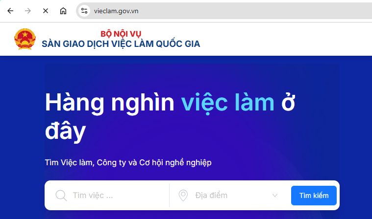 TÌM VIỆC DỄ DÀNG - TUYỂN DỤNG NHANH CHÓNG CÙNG SÀN GIAO DỊCH VIỆC LÀM QUỐC GIA!