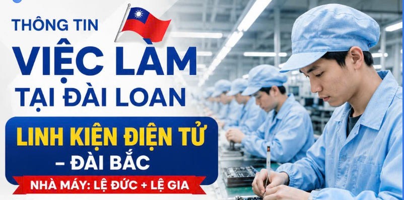THÔNG TIN VIỆC LÀM TẠI ĐÀI LOAN - NGÀNH ĐIỆN TỬ 🔥🔥
